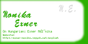 monika exner business card
